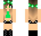 lime green girl