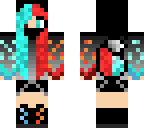 red and blue fox girl fixed