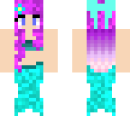 aqua and purple mermaid