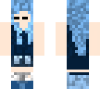 blue cute girl