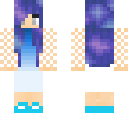 blue galaxy girl