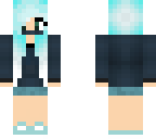 blue haired girl