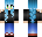 blue haired tomboy 