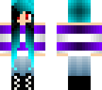 blue ombre girl