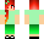 cute green fire elf