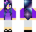 edited galaxy girl purple