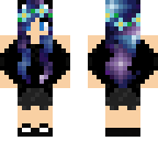 galaxy hair girl