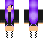 girl with purple hair