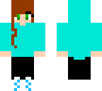 me in a turquoise sweater