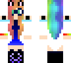 nerdy rainbow cute wolf girl thing