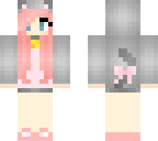 pink cat hoodie girl