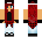 red hair plaid shirt parkour girl