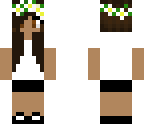 basic white tee girl