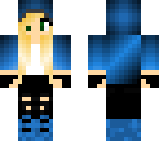 blond blue hoodie girl