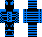 blue and black man