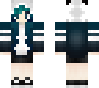 blue panda girl