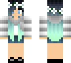 blue winter girl