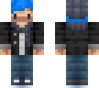 chibi with blue hair