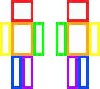 colorful outline