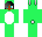 green bunny suit