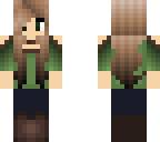 green calm girl