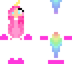 kawaii unicorn onesie x hot pink hair