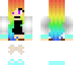 rainbow cute girl