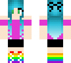 rainbow ombre girl 