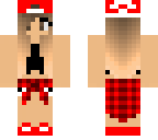 red flannel skater