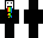 block throwing up rainbows