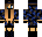 blue army girl