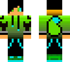 green blue wolf boy