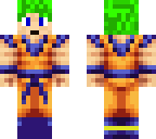 green hair goku