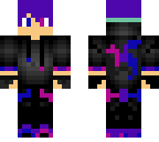 pink blue and purple dragon guy