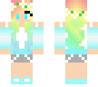 rainbow flower crown