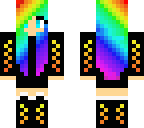 rainbow punk girl