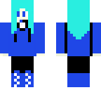 blue emo girl