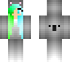 light blue and green koala