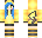 blue haired pikachu for friend