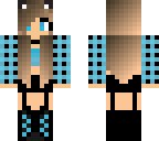 blue plaid girl