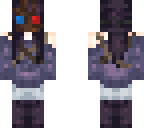 emo girl with mask