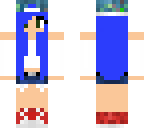 female joeygraceffa blue haired