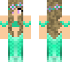 green mermaid princess
