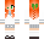 orange haired girl in school uniform