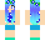 blue flower girl 