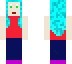 blue hair lady