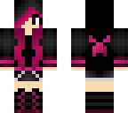 cute black creeper girl