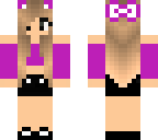 magenta cat girl