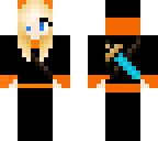 orange ninja girl