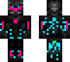 pink and blue robo suit